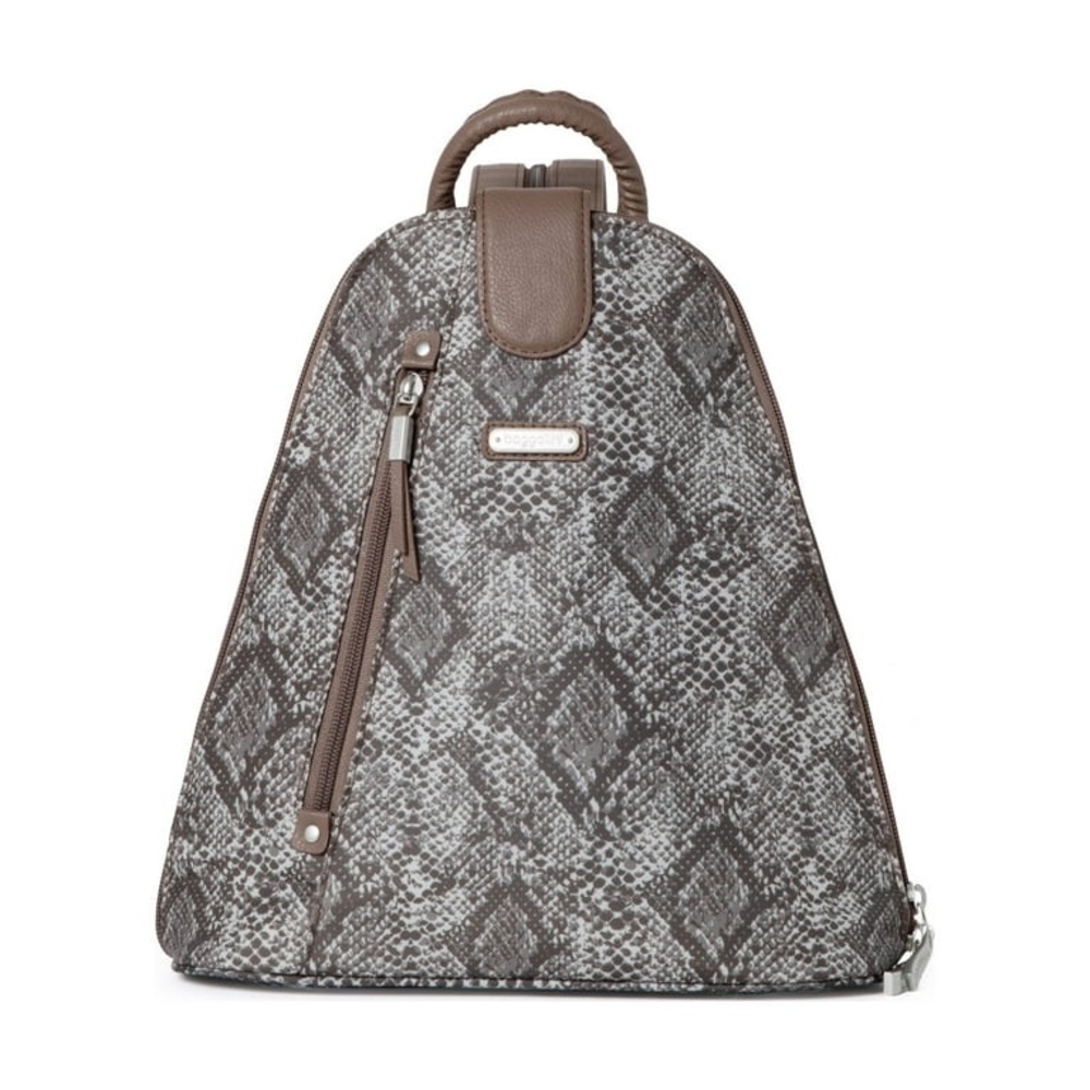 The Baggallini Metro Backpack with RFID Phone Wristlet.